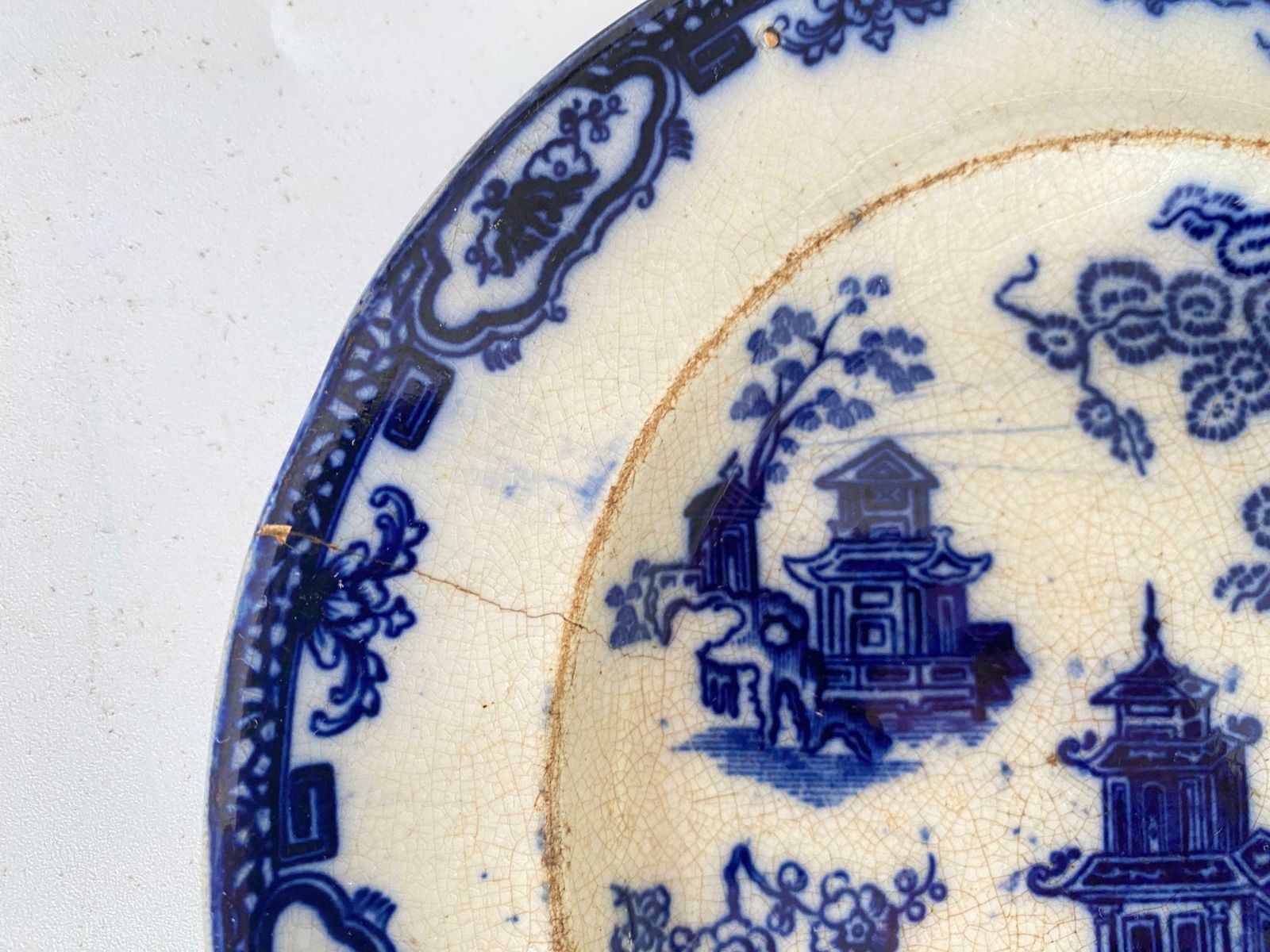 Faience Dish And Plate By Jules Vieillard Chinese Decor France 19th Century photo Home Decor