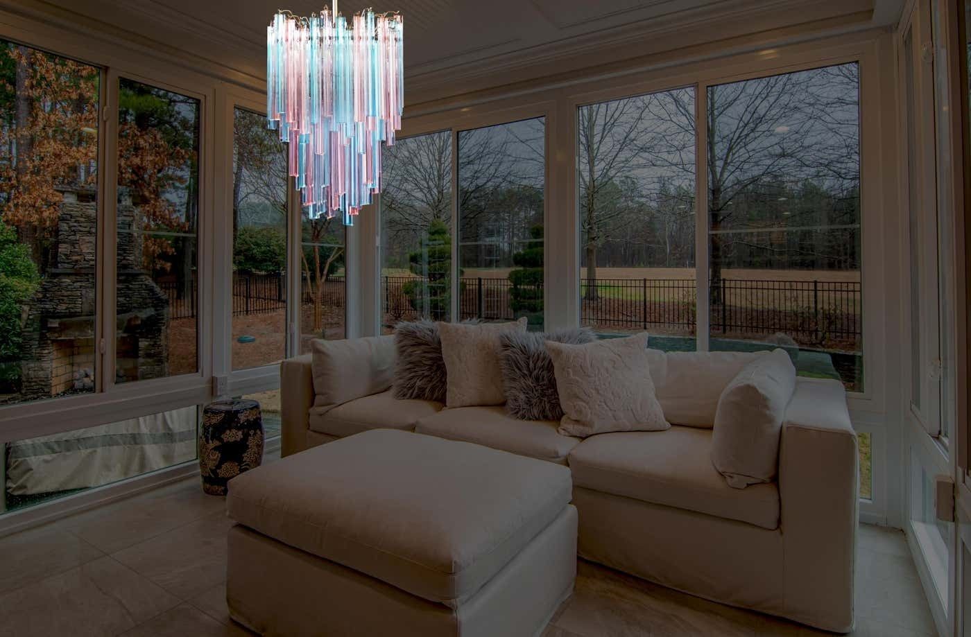photo vinterior Elegant Murano Chandelier Triedri – 92 Prism   Multicoloured Glasses