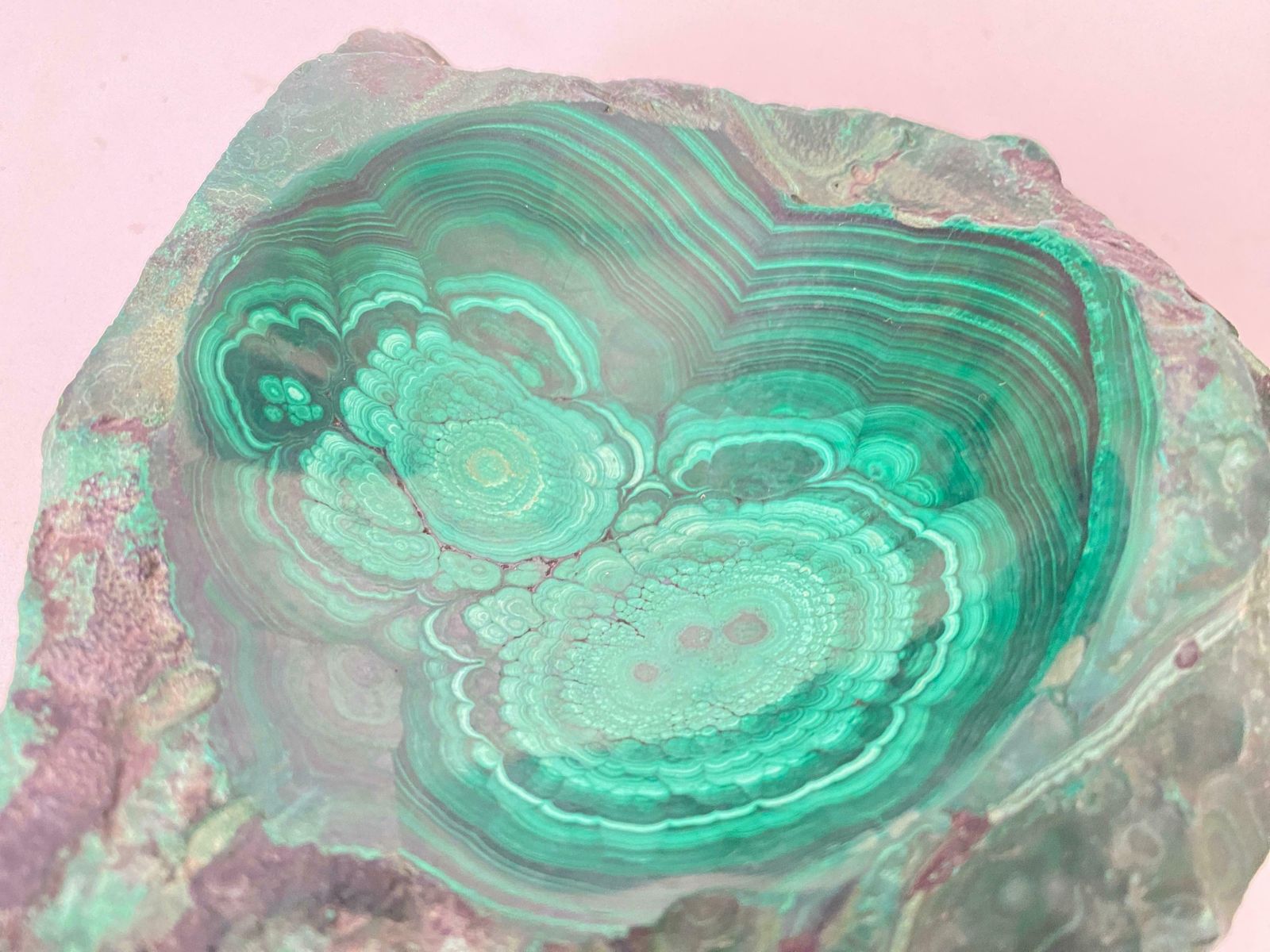 Malachite Ashtray Vide Poche Desk Accessory Green Color Africa 20th Century photo for sale