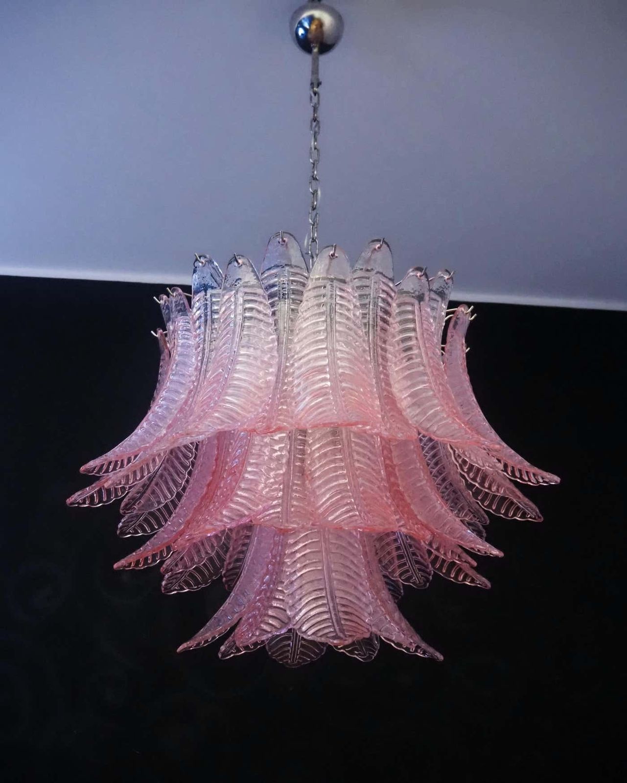Pair Italian Murano Felci Glass Chandeliers photo 4427.0