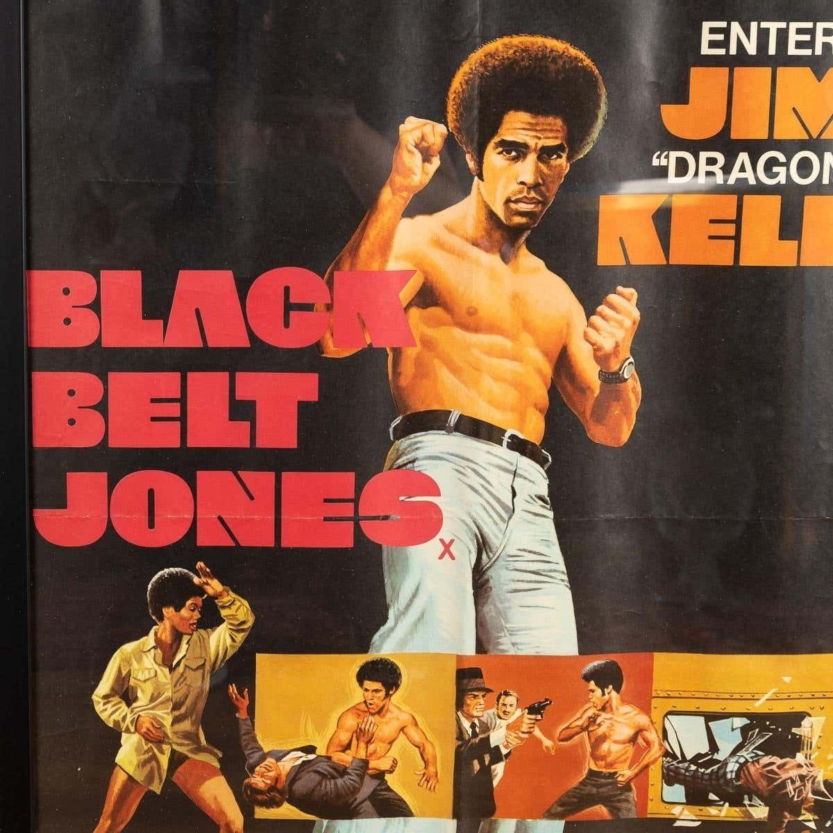 Original British Quad Black Belt Jones / Deadly Trackers Film Poster, C.1973 photo Art