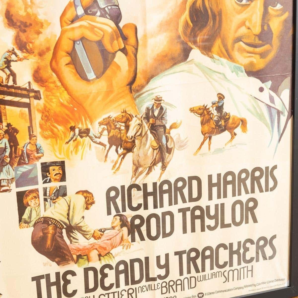 Original British Quad Black Belt Jones / Deadly Trackers Film Poster, C.1973 photo vintage