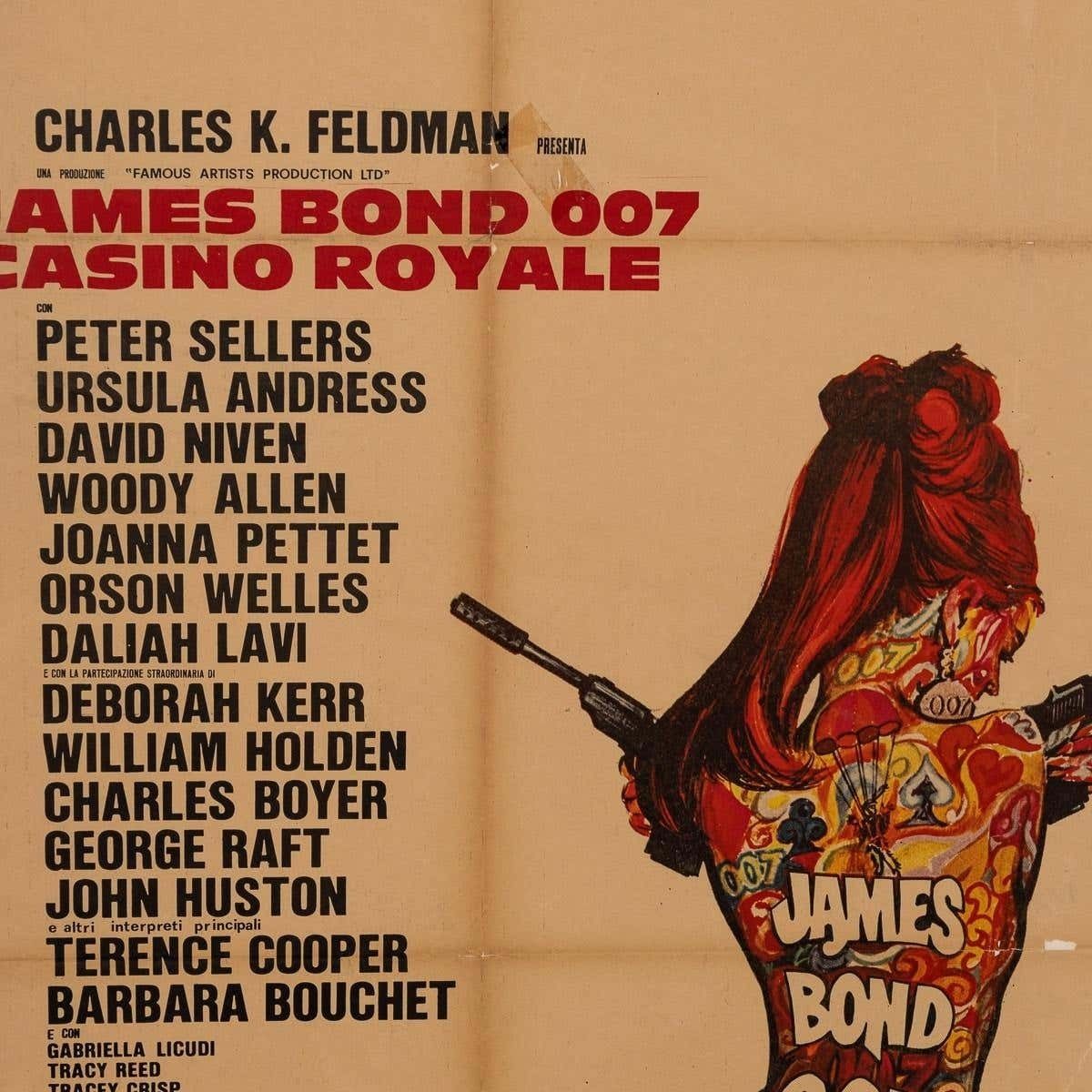 Art A Framed Original James Bond 007 'Casino Royale' Film Poster, C.1967 photo