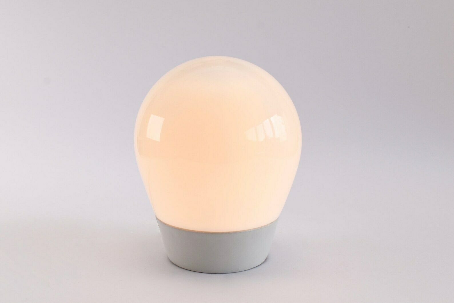 Wilhelm Wagenfeld Bauhaus Flush Mount Vintage | Mid Century Modern Bathroom Ceiling Light Porcelain White Glass | Art Deco Hallway Toilet photo Lighting