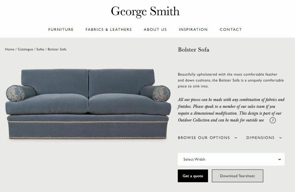 Owned By Madonna Luxury George Smith Bolster Mohair Velvet Chesterfield Sofa photo for sale