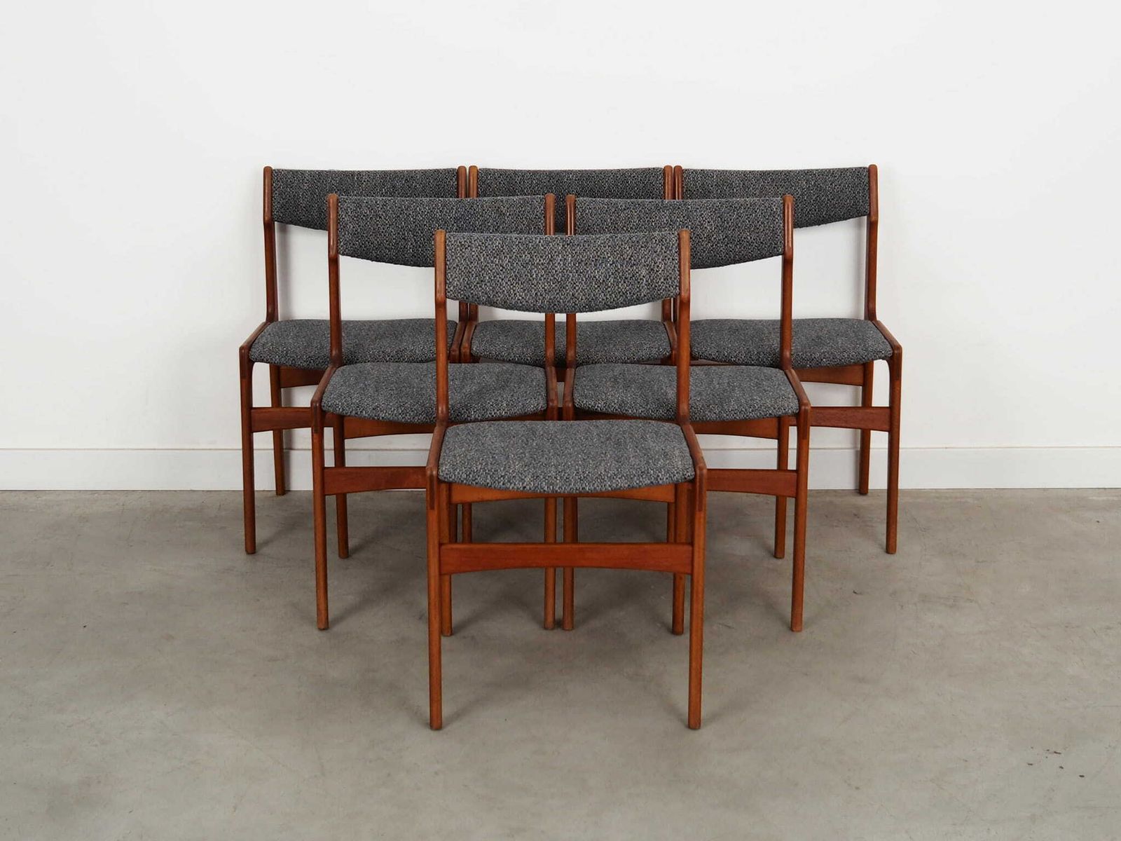 Set Of Six Teak Chairs, Danish Design, 1960s, Production: Denmark photo for sale