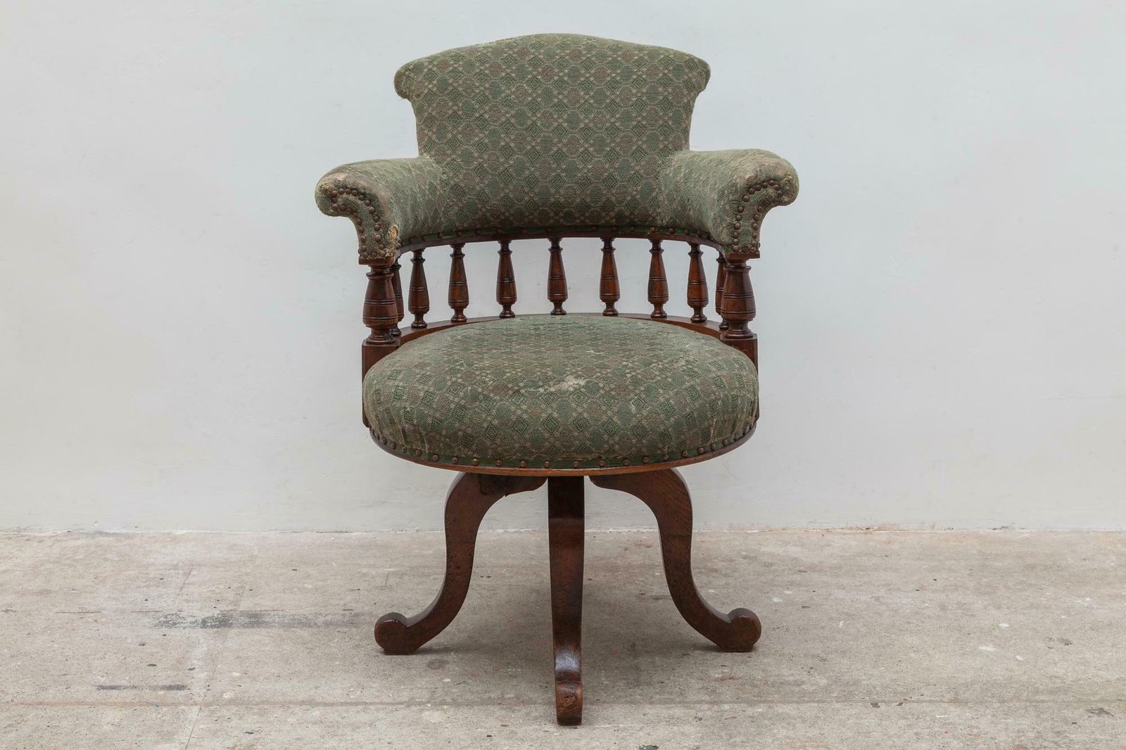 Antique Desk Swivel Captains Chair photo for sale