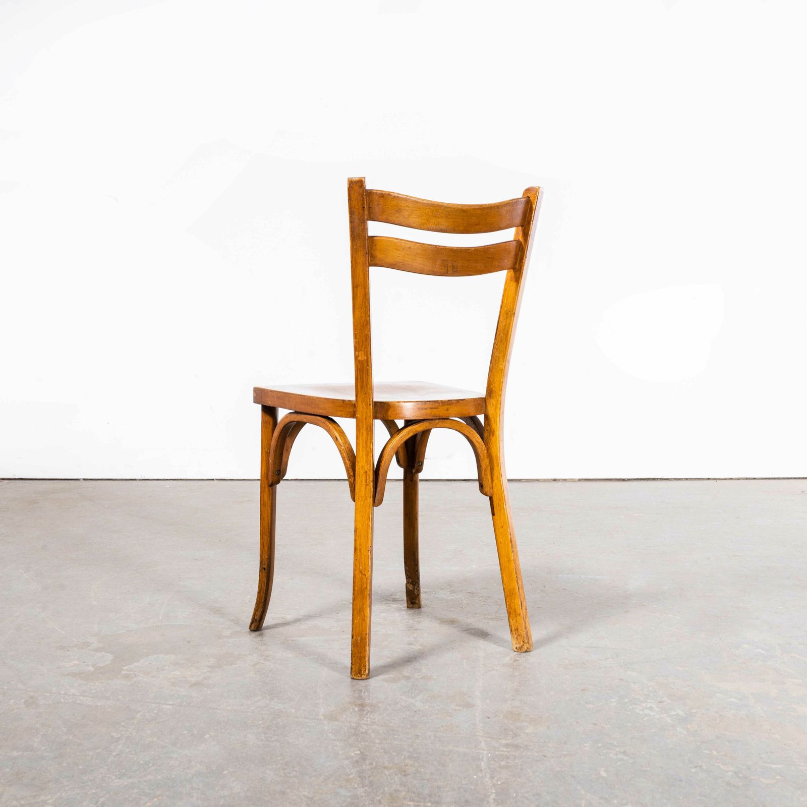 photo for sale 1950’s French Baumann Wavy Back Bentwood Dining Chairs – Set Of Four