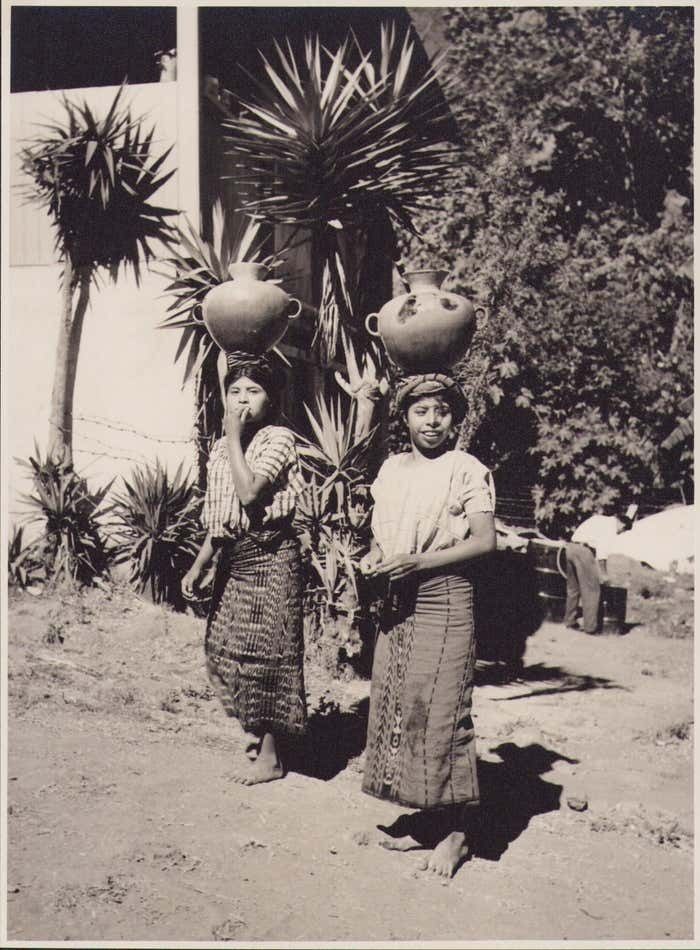 Guatemala, Woman, Black And White Photography, Ca. 1960s