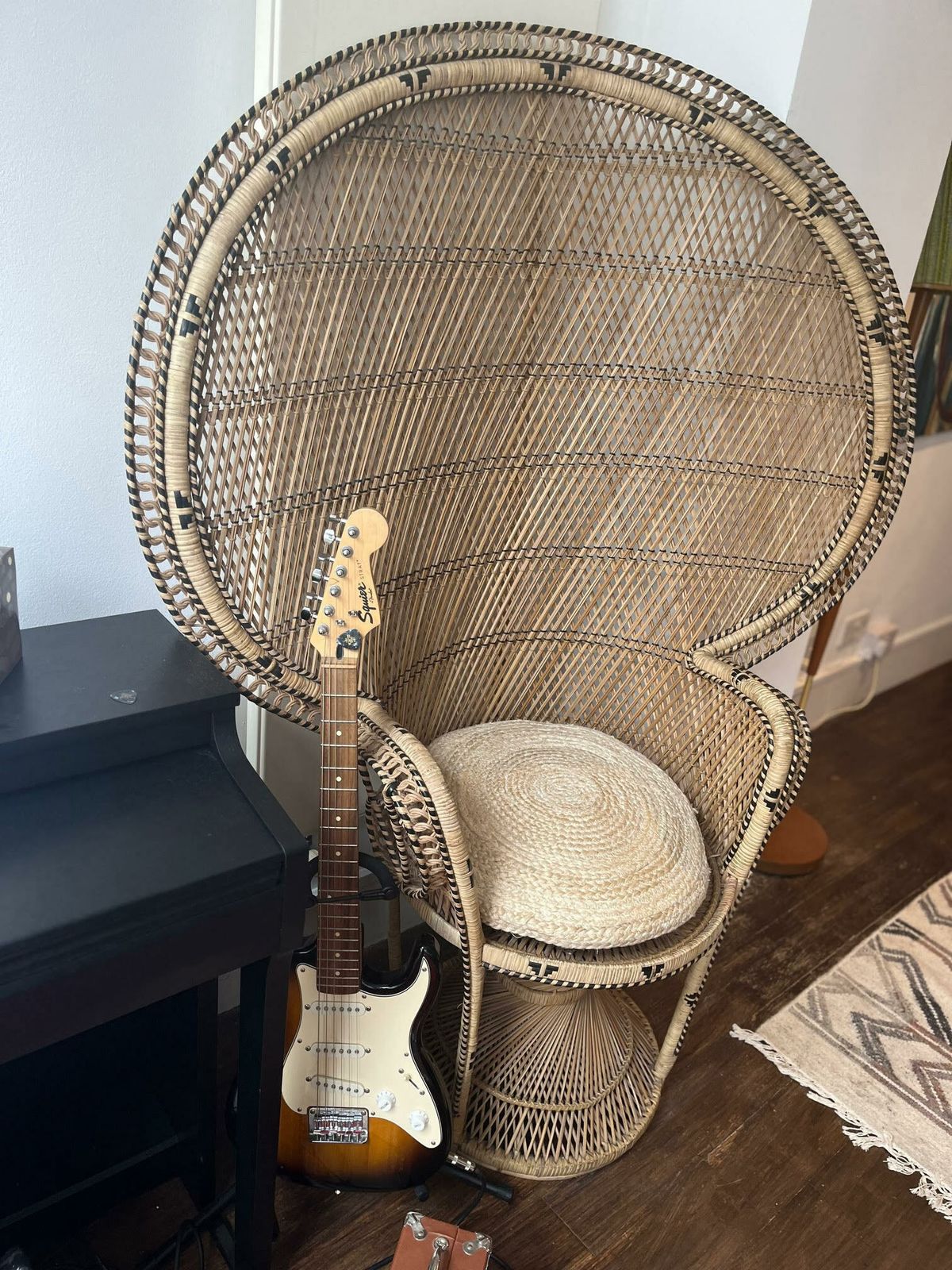 Pristine Peacock Wicker Armchairs photo for sale