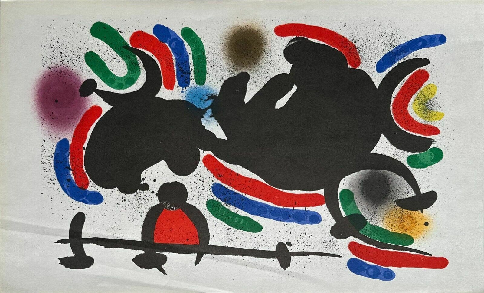 Miro Lithograph   Original Lithograph Printed By Mourlot 1972 Maeght 860