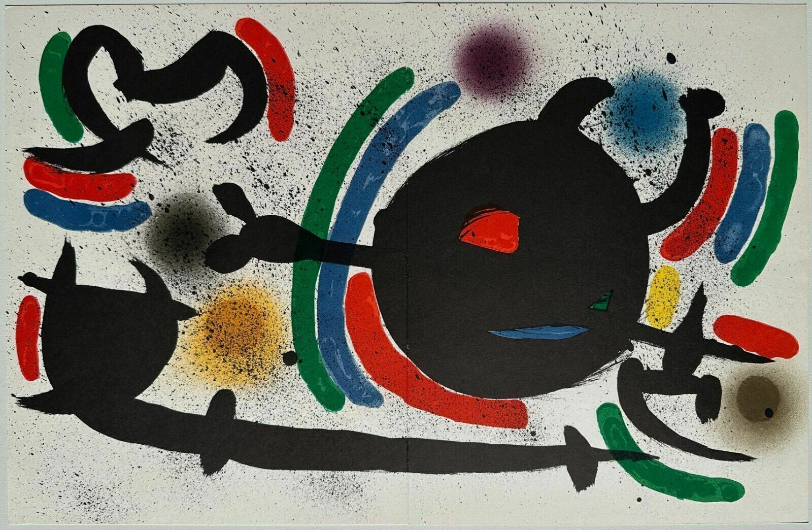 Miro Lithograph   Original Lithograph Printed By Mourlot 1972 Maeght 866