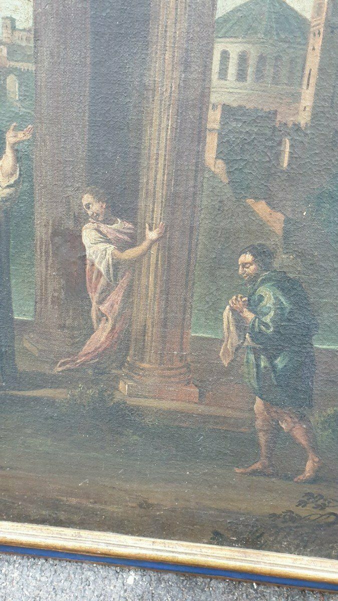 Miracles Of Saint Vincent Ferrer, Eighteenth Century School photo vintage