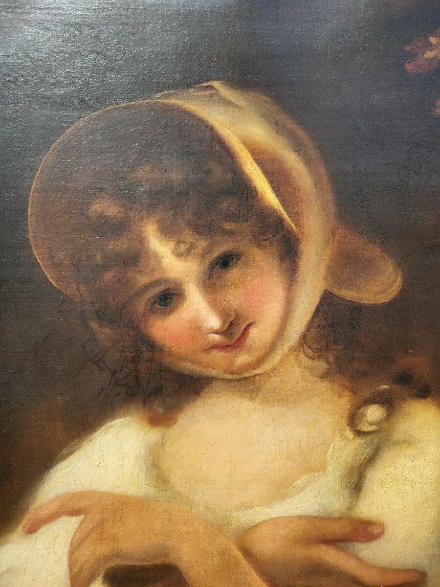 Portrait Of Young Woman, Oil On Canvas Xixth Century photo 1800.0