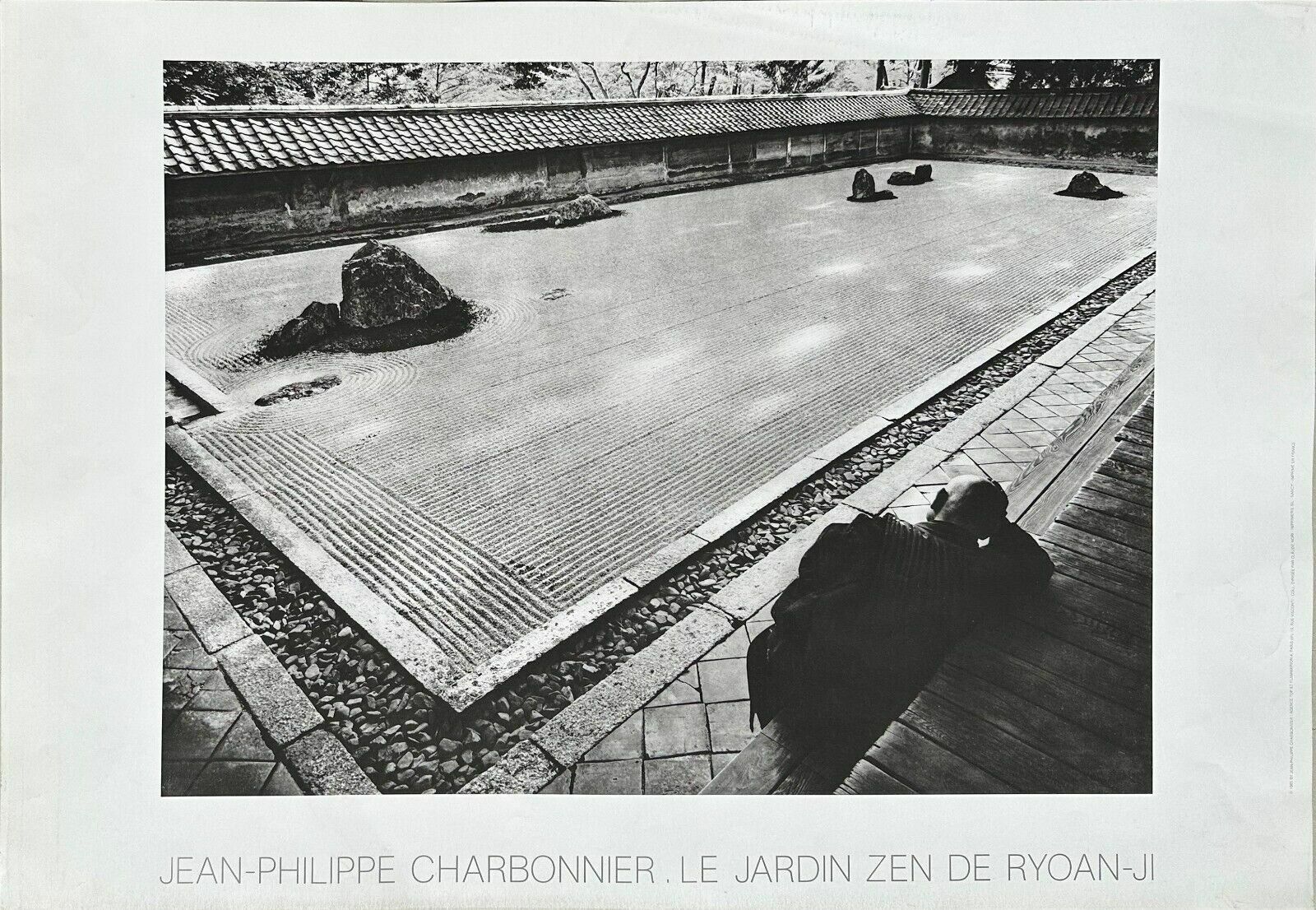 Jean Philippe Charbonnier   Affiche Expo Le Jardin Zen De Ryoan Ji Kyoto Japon