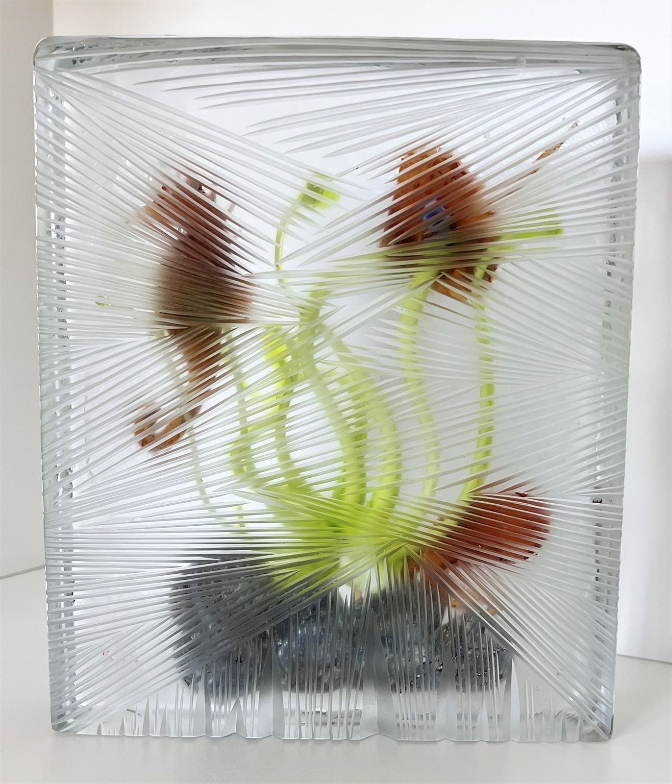 photo buy Italian Murano Glass Aquarium With Sea Animals, Signed