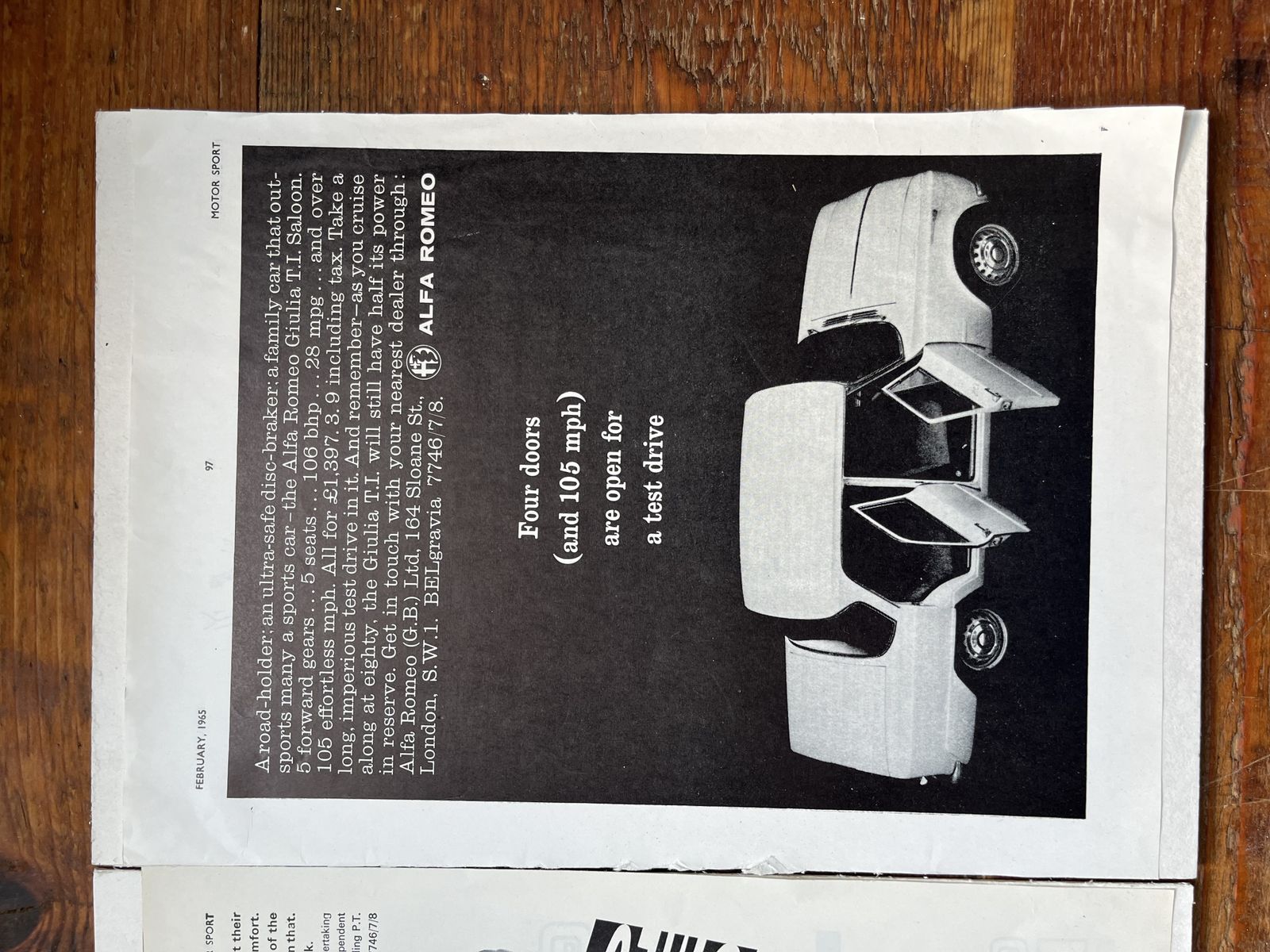 Alfa Romeo Vintage Advertisements 1960s photo vinterior