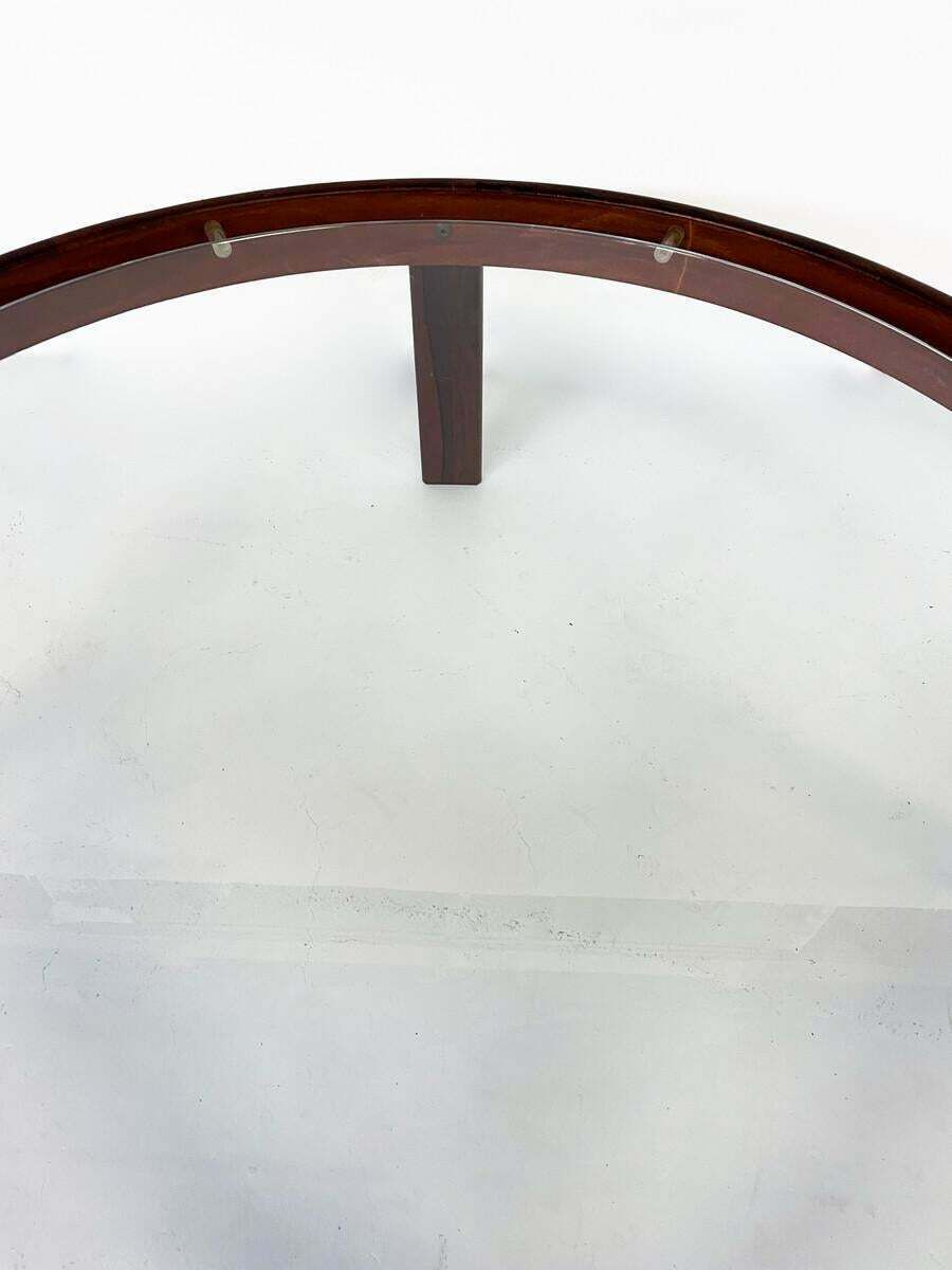 Mid Century Modern Wooden And Glass Coffee Table photo vinterior