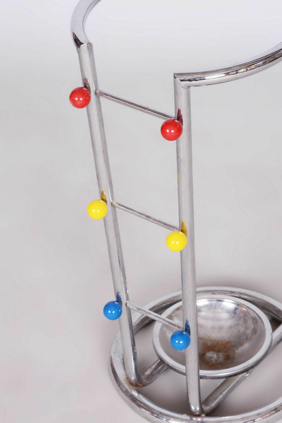 Restored Bauhaus Umbrella Stand, Chrome Plated Steel, Germany, 1950s photo furniture