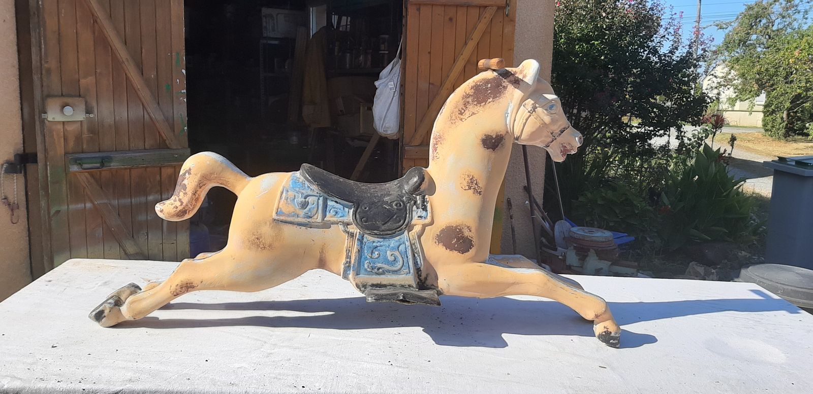 Home Decor Carousel Horse In Fiberglass, 1970s photo