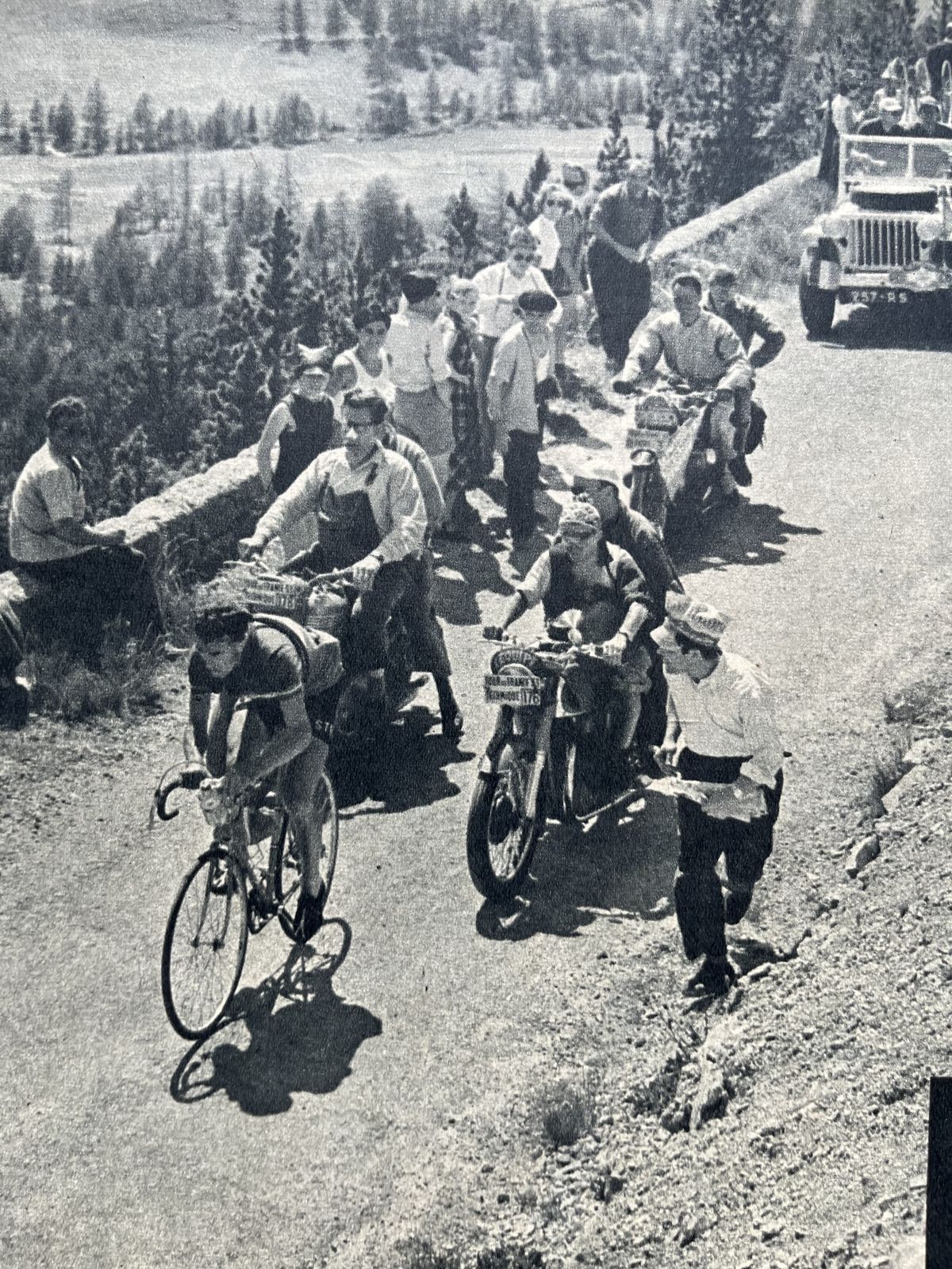 Louison Bobet 1950s Tour De France Print   Tourmalet photo for sale