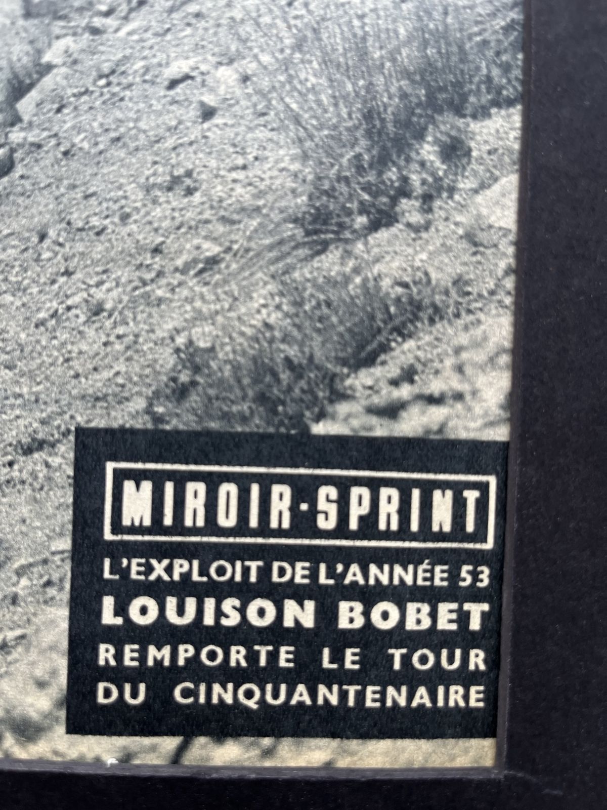 Louison Bobet 1950s Tour De France Print   Tourmalet photo Art