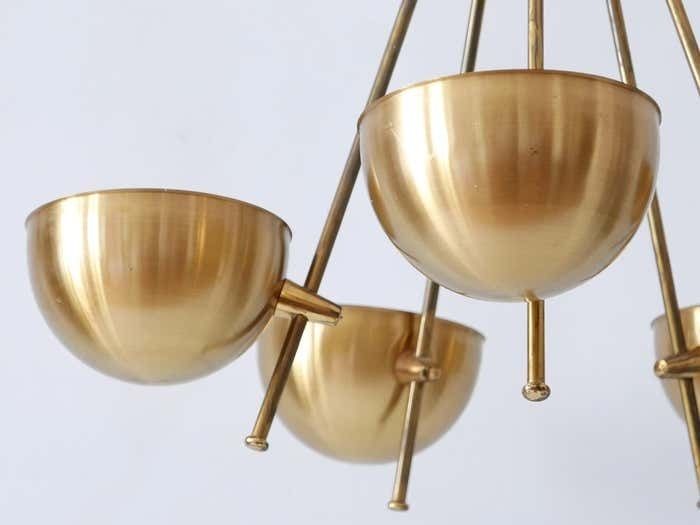 photo buy Exceptional Mid Century Five Flamed Chandelier Or Pendant Lamp Sweden 1950s