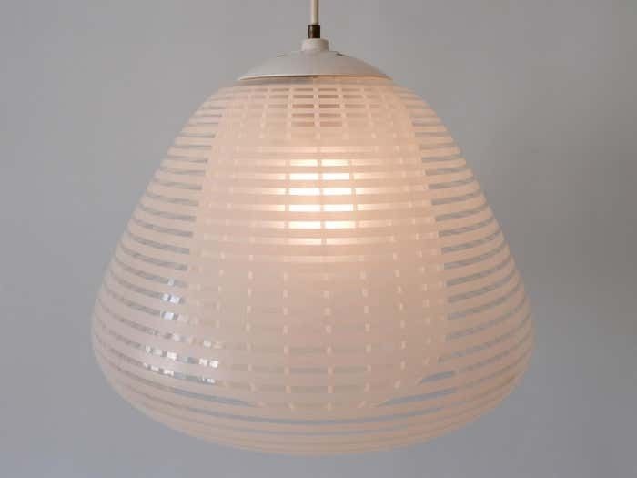 photo vintage Rare Mid Century Pendant Lamp "München" By Wilhelm Wagenfeld For Peill & Putzler