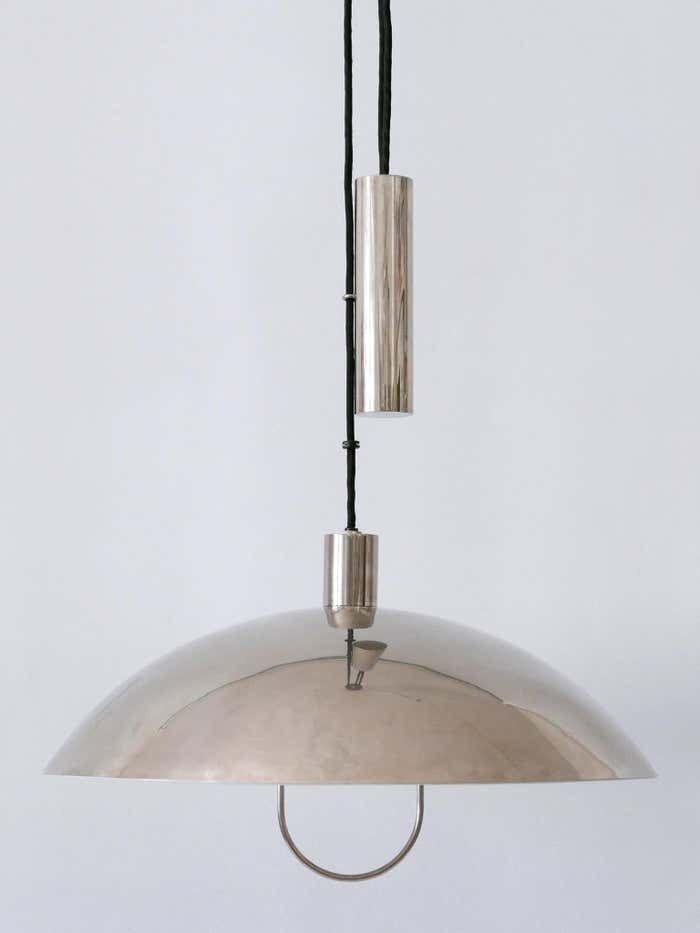 Early Tecnolumen Pendant Lamp 'Bauhaus Hmb 25/500' By Marianne Brandt 1980s photo for sale