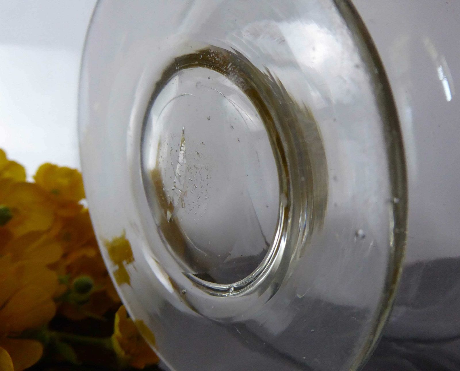 Antique Glass Posy Vase | Blown Glass Compote Bowl | Vintage Finger Bowl | Collectible Glassware photo 86.0
