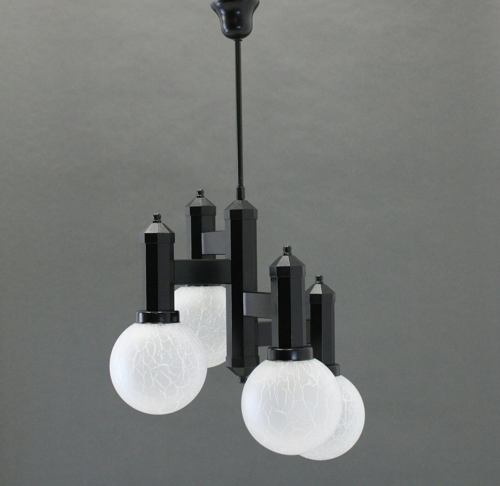 Vintage Pendant Light/Vintage Metal Lamp/Space Age/Metal Chandelier/Hanging Lamp Kaij Yugoslavia/Mid Century Lamp/Atomic Light Fixture photo furniture