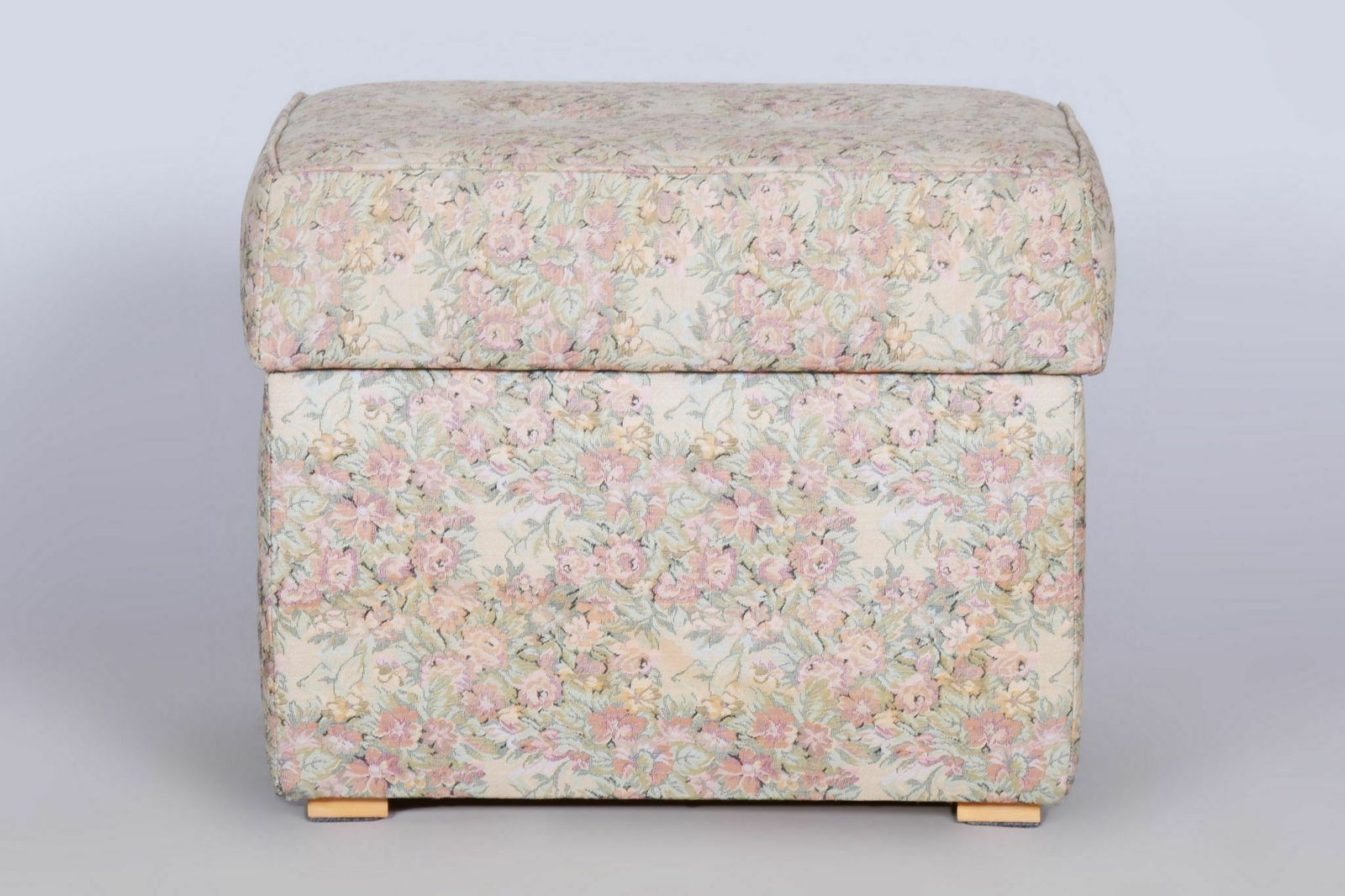 Art Deco Stool Made In Czechia, 1930s, Fully Restored, New Upholstery photo buy