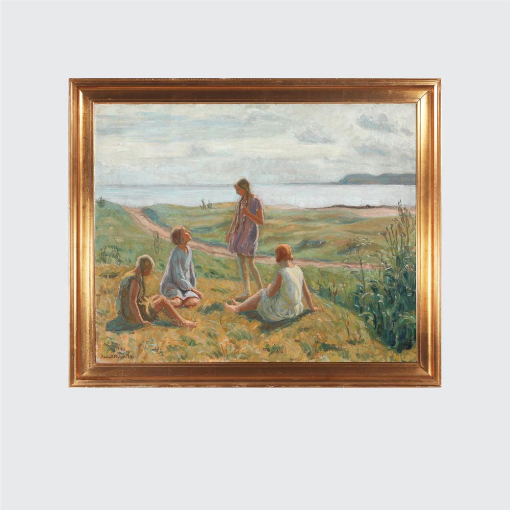 Anna Elisabeth Munch Oil On Canvas