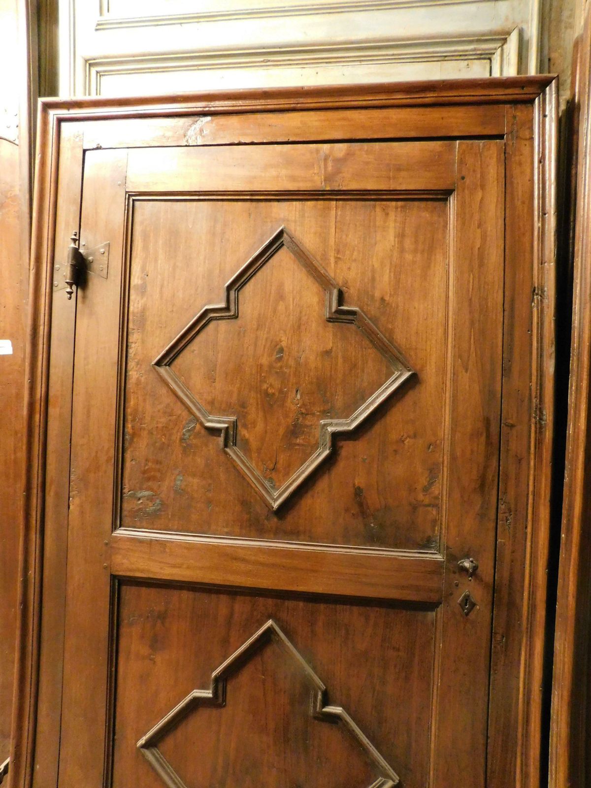 3964.0 N.3 Poplar Interior Carved Doors, Not Identical, Original Iron And Frame, Italy photo