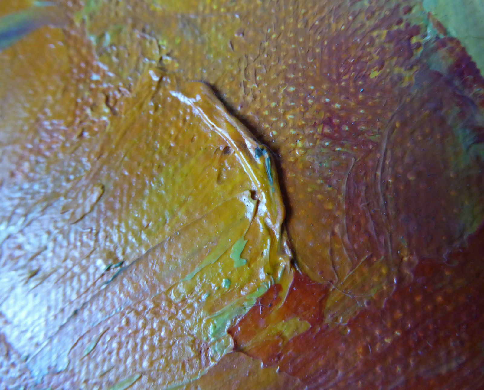 photo furniture Chola Lainez Signed Original Floral Oil On Canvas