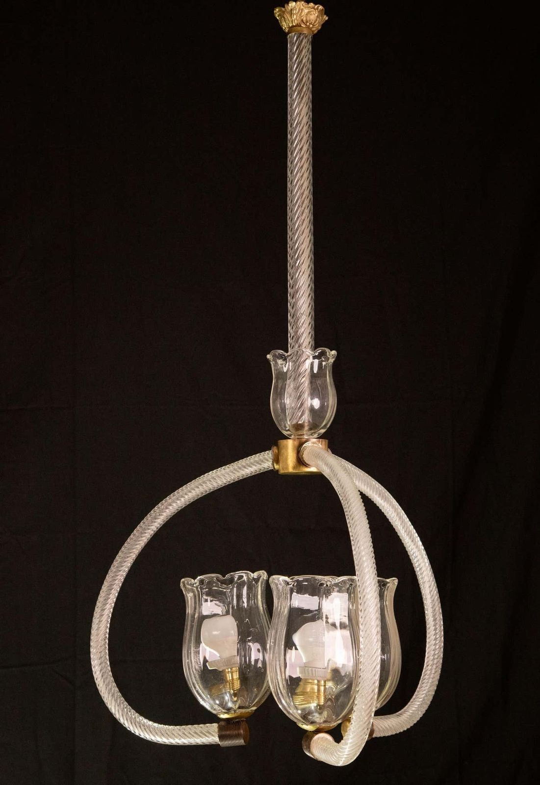 Elegant Ercole Barovier Art Deco Chandelier, 1940s photo vintage
