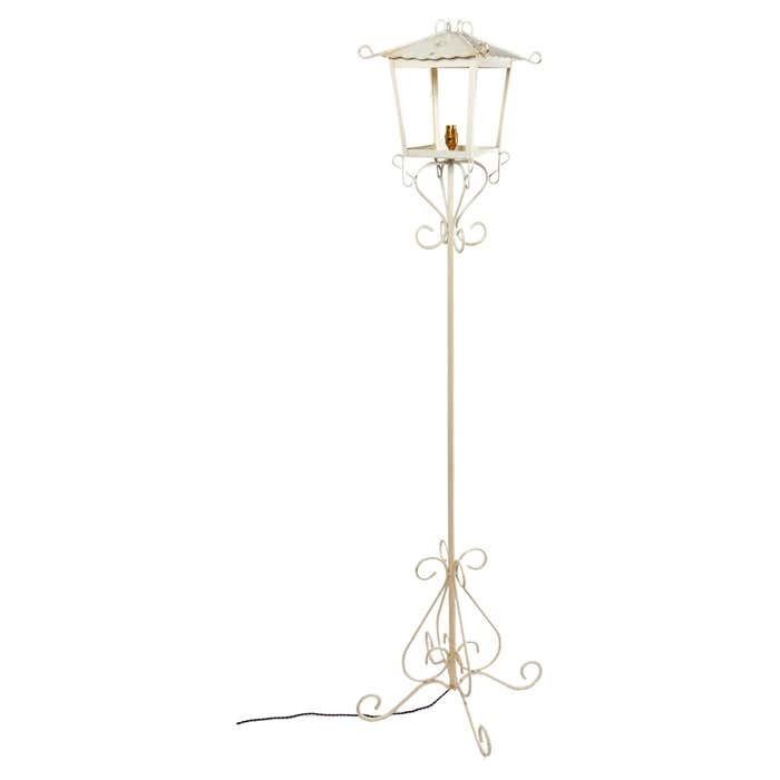 Floor Lamp In Painted Wrought Iron By Maison R.Gleizes, 1950 1960 Design
