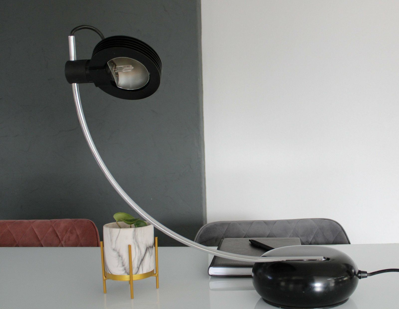 Meblo Guzzini Table Lamp By Bruno Gecchelin/Model Wing/Space Age Lamp/Italian Design Desk Lamp/ 1970's/Iguzzini/Retro Lamps/Vintage Lamp photo buy