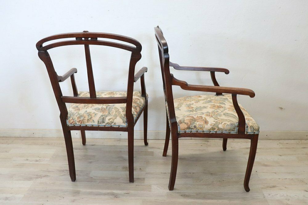 Early 20th Century Art Nouveau Living Room Set, Set Of 5 photo 4765.32
