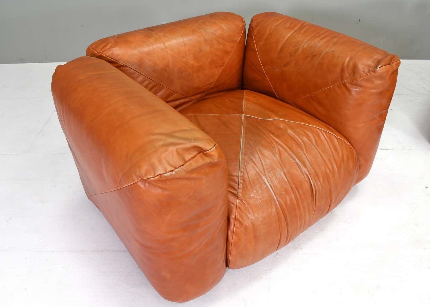 photo furniture Mario Marenco Lounge Armchairs Model Marius&Marius By Arflex, Italy – Circa 1970