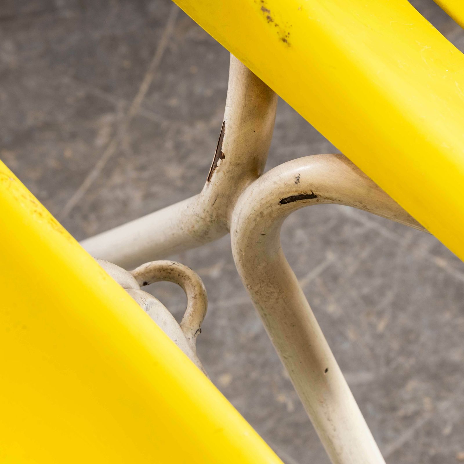 1970’s Classic Yellow Stacking Italian Bar Dining Chairs – Set Of Four photo vinterior