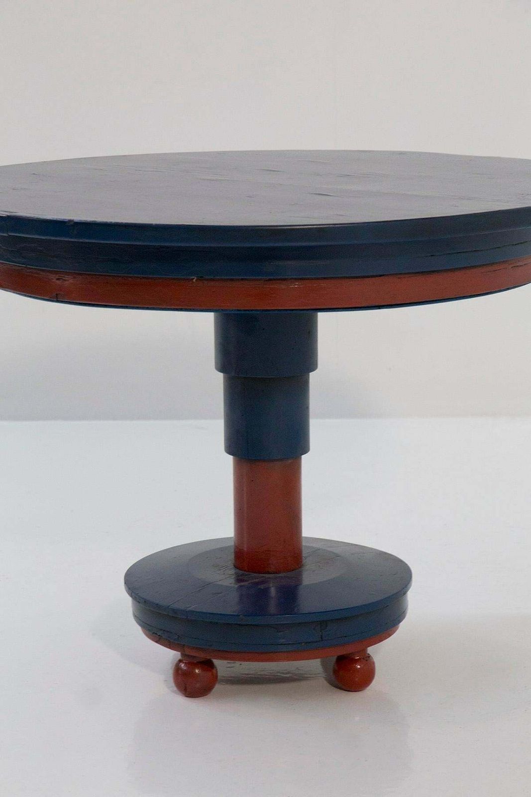Fillìa Luigi Colombo Italian Coffee Table Blue And Red Futurist Attr. photo furniture
