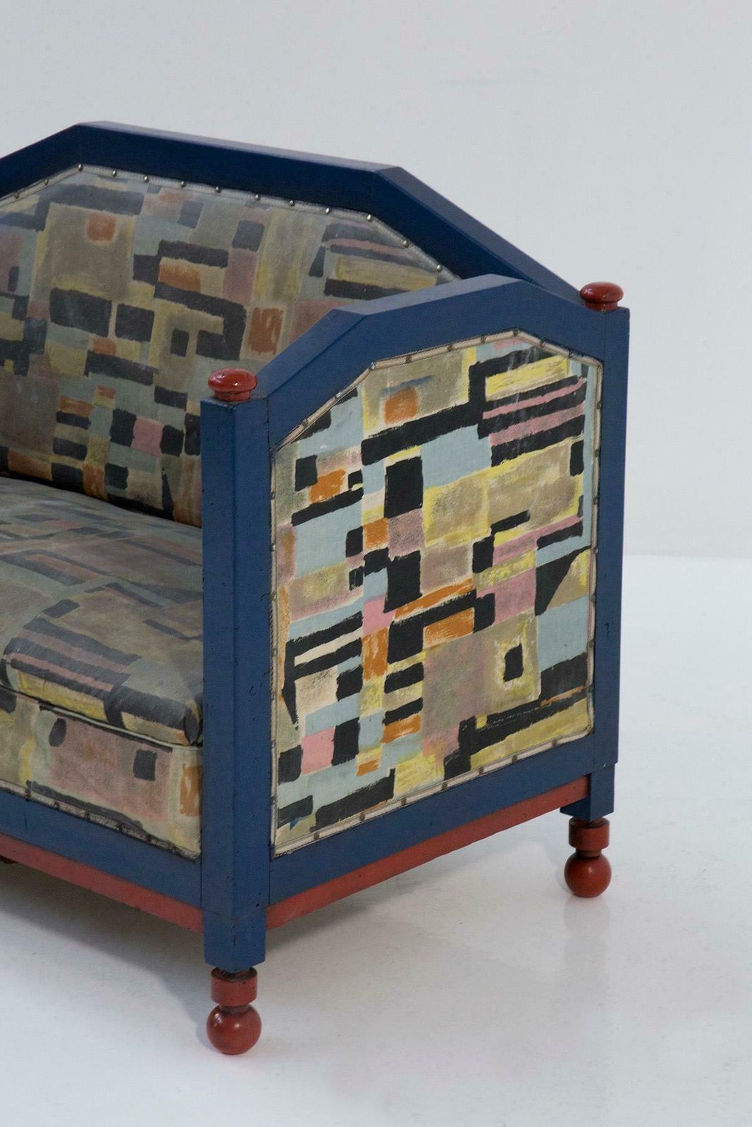 Fillìa Luigi Colombo Attr. Rare Italian Futurist Sofa photo Furniture