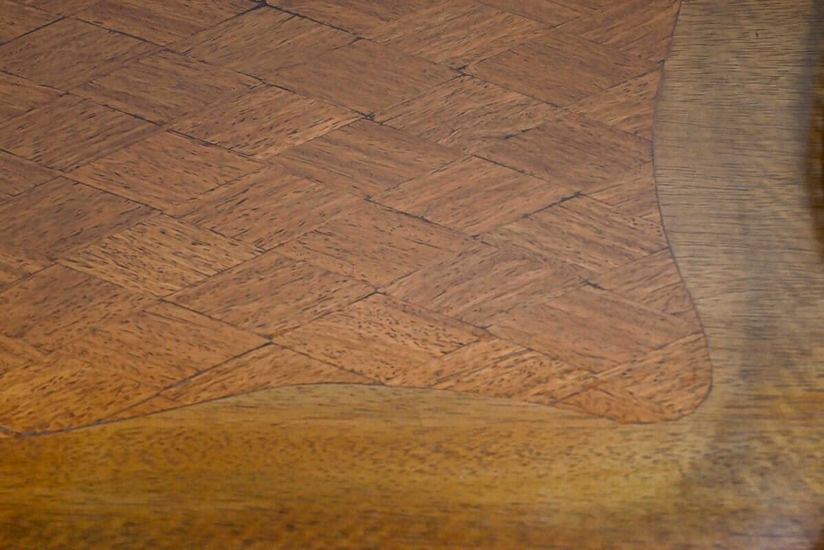 Small Coffee Table In Mahogany And Blackened Wood, Napoleon III Style   Late 19th Century photo vinterior