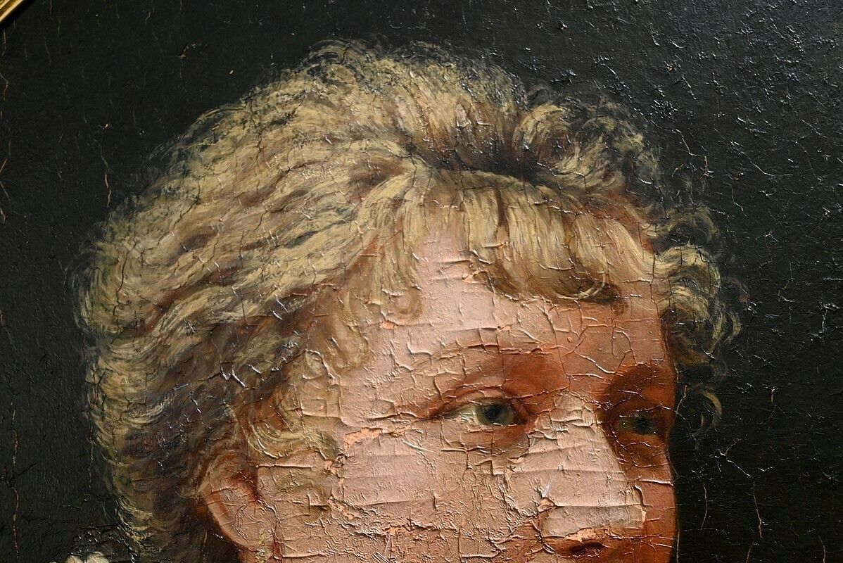 Important Oil Painting, 19th Century School – Mid 19th Century photo vintage