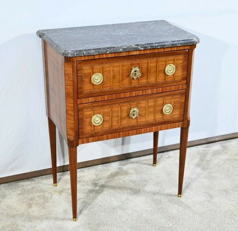 Small Chest Of Drawers In Mahogany And Rosewood, Louis XVI – 18th Century photo for sale
