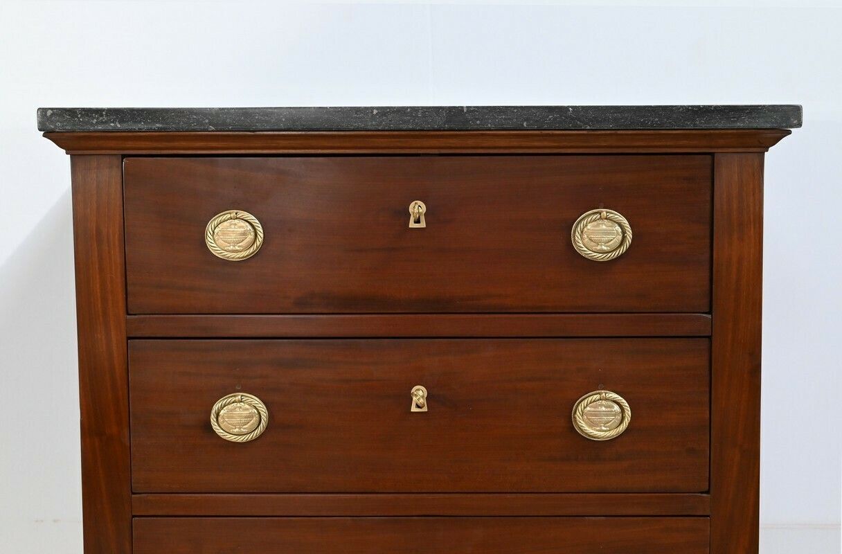 Mahogany Chest Of Drawers, Directoire Period   Early 19th Century photo vintage