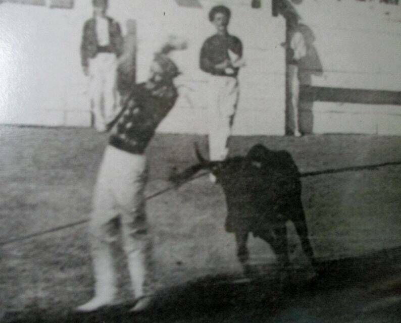 Antique Photographs French Bullfighting Photographs   Course Landaise   French Culture   Bull Fighting Poster   Large Mounted Photos photo buy