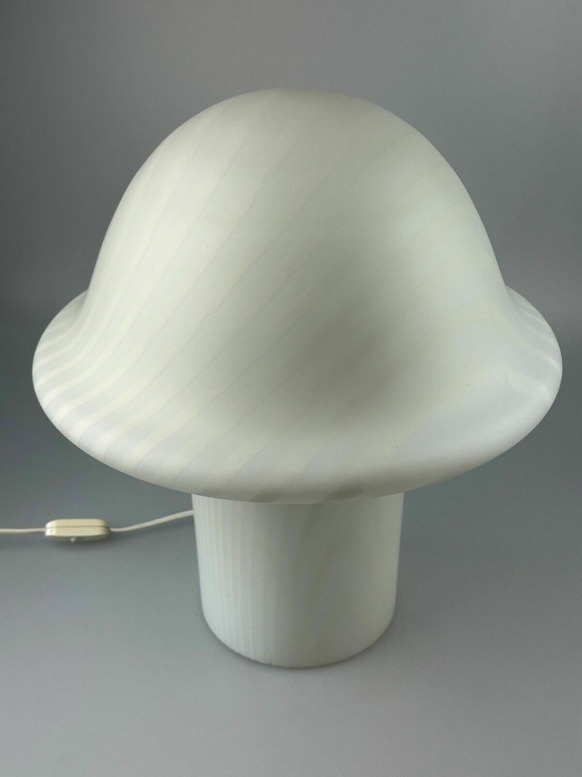 Xl 60s 70s Peill & Putzler Germany Table Lamp Mushroom Glass Space Age photo vinterior