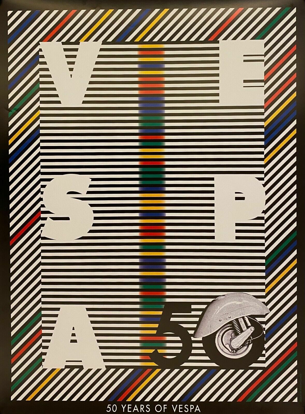 Milton Glaser, 1996   50 Years Of Vespa   Original Advertising Poster
